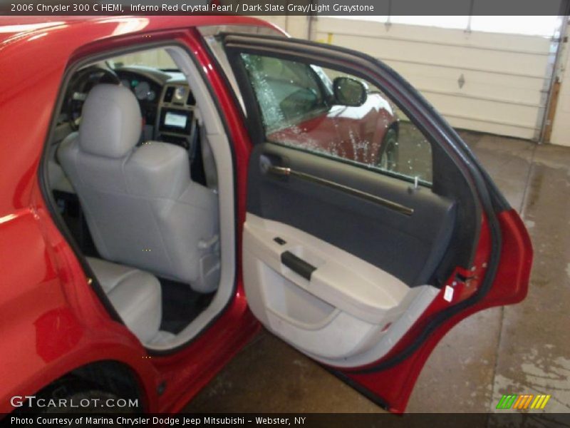 Inferno Red Crystal Pearl / Dark Slate Gray/Light Graystone 2006 Chrysler 300 C HEMI