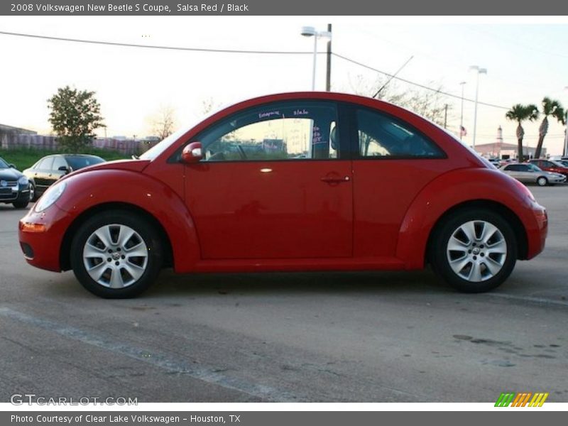 Salsa Red / Black 2008 Volkswagen New Beetle S Coupe