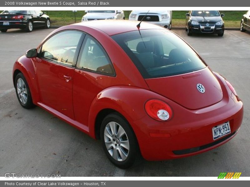 Salsa Red / Black 2008 Volkswagen New Beetle S Coupe