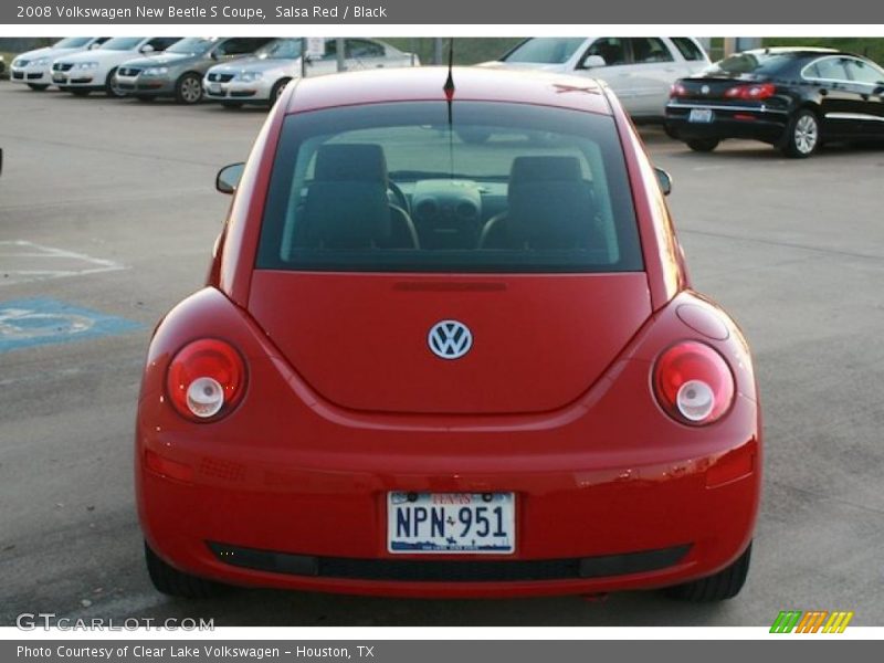 Salsa Red / Black 2008 Volkswagen New Beetle S Coupe