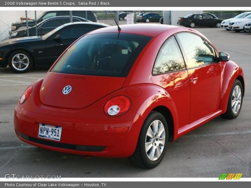 Salsa Red / Black 2008 Volkswagen New Beetle S Coupe