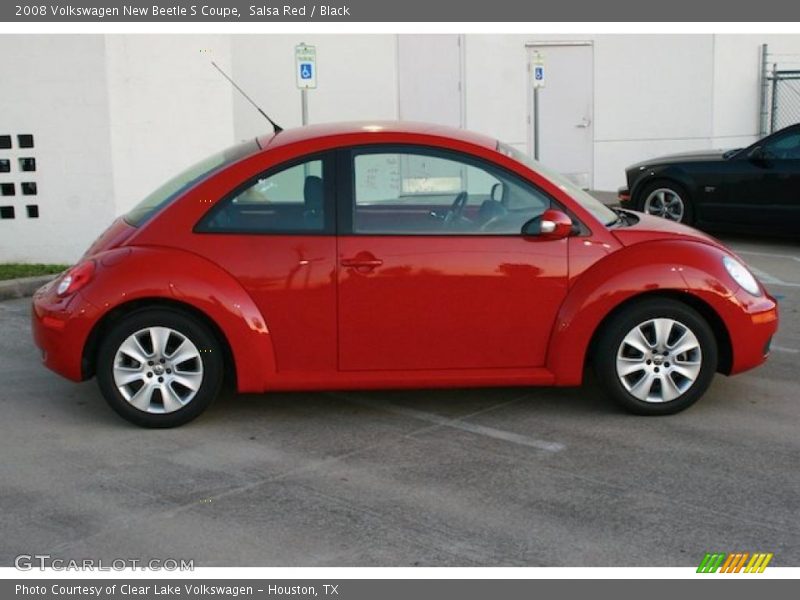 Salsa Red / Black 2008 Volkswagen New Beetle S Coupe