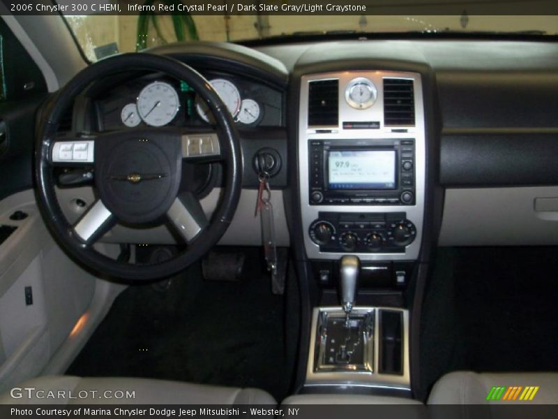 Inferno Red Crystal Pearl / Dark Slate Gray/Light Graystone 2006 Chrysler 300 C HEMI