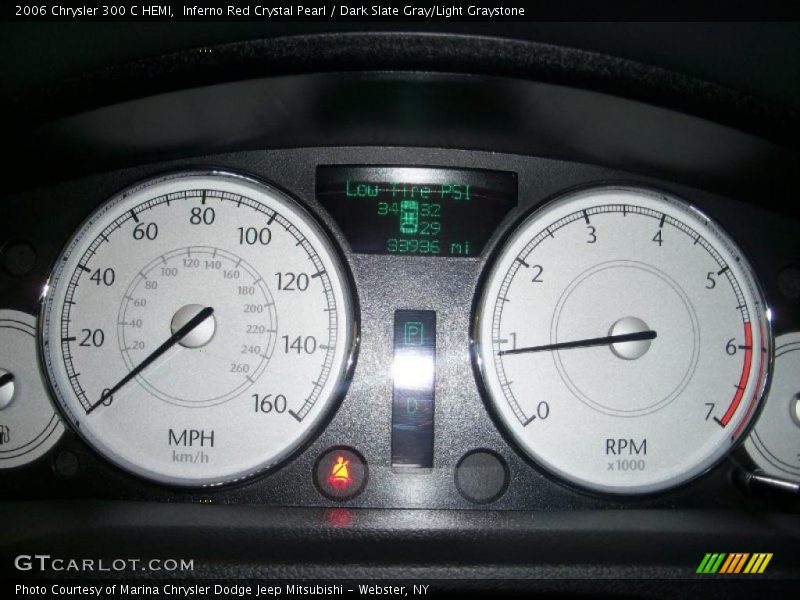 Inferno Red Crystal Pearl / Dark Slate Gray/Light Graystone 2006 Chrysler 300 C HEMI
