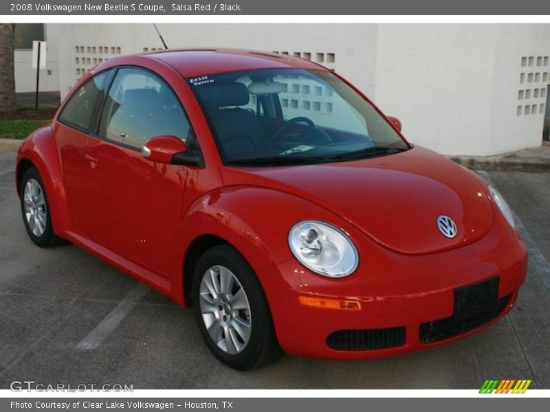 Salsa Red / Black 2008 Volkswagen New Beetle S Coupe