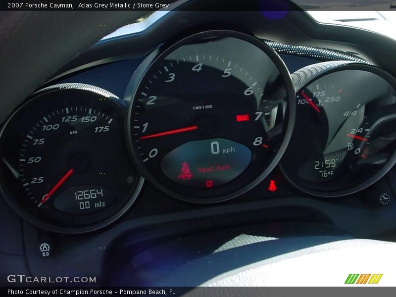 Atlas Grey Metallic / Stone Grey 2007 Porsche Cayman
