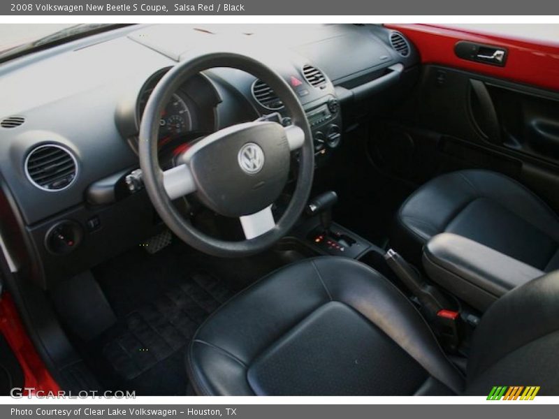Salsa Red / Black 2008 Volkswagen New Beetle S Coupe