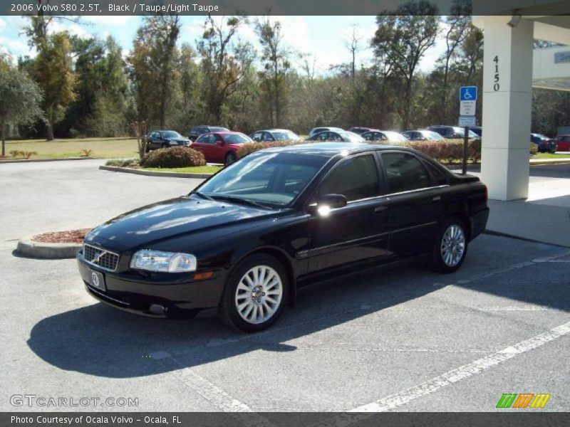 Black / Taupe/Light Taupe 2006 Volvo S80 2.5T