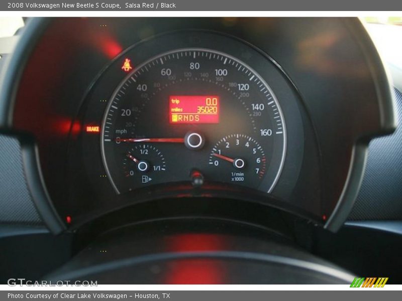 Salsa Red / Black 2008 Volkswagen New Beetle S Coupe