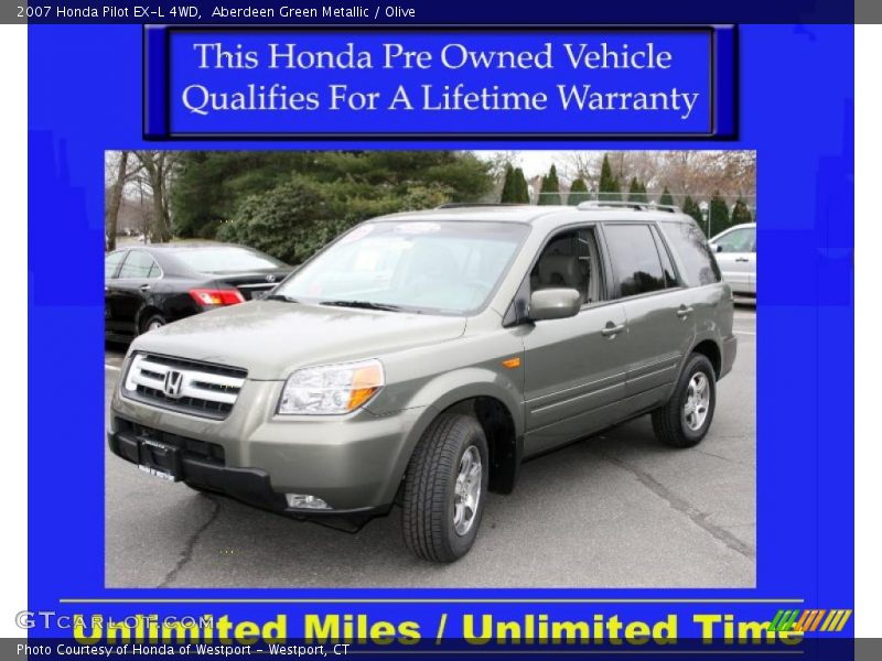Aberdeen Green Metallic / Olive 2007 Honda Pilot EX-L 4WD