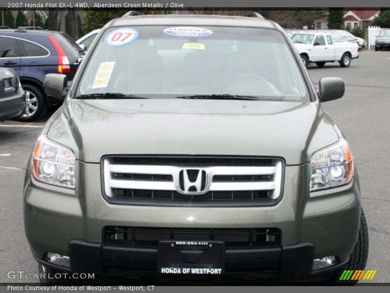 Aberdeen Green Metallic / Olive 2007 Honda Pilot EX-L 4WD