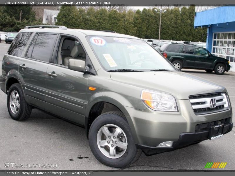 Aberdeen Green Metallic / Olive 2007 Honda Pilot EX-L 4WD
