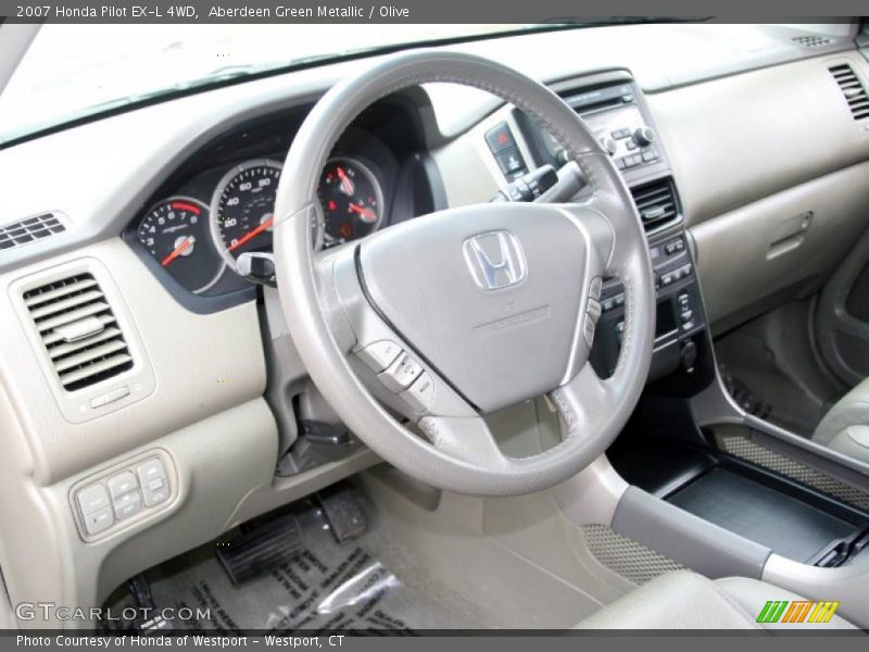 Aberdeen Green Metallic / Olive 2007 Honda Pilot EX-L 4WD