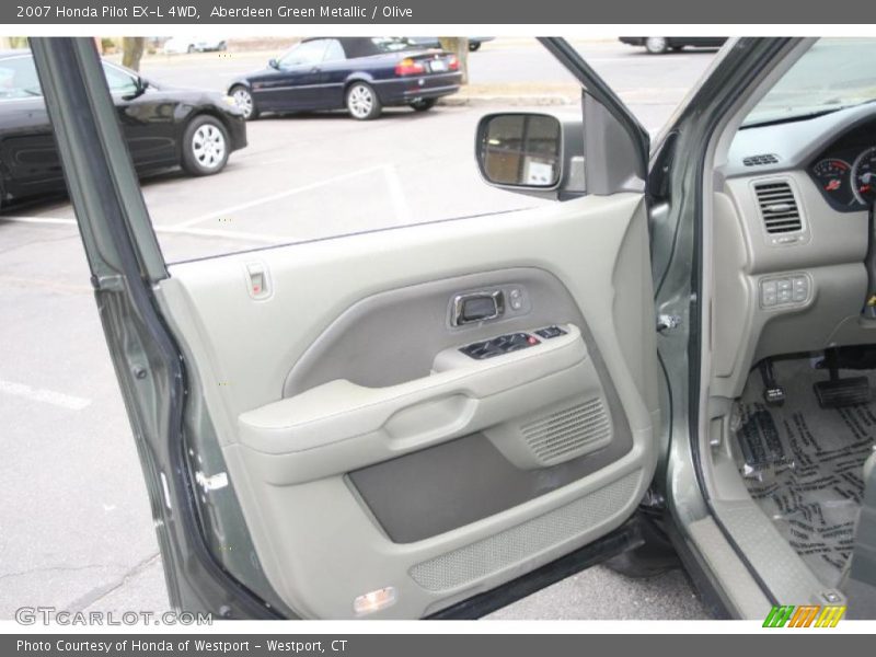 Aberdeen Green Metallic / Olive 2007 Honda Pilot EX-L 4WD