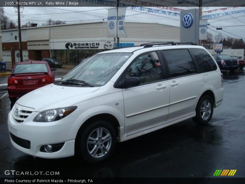 Rally White / Beige 2005 Mazda MPV LX