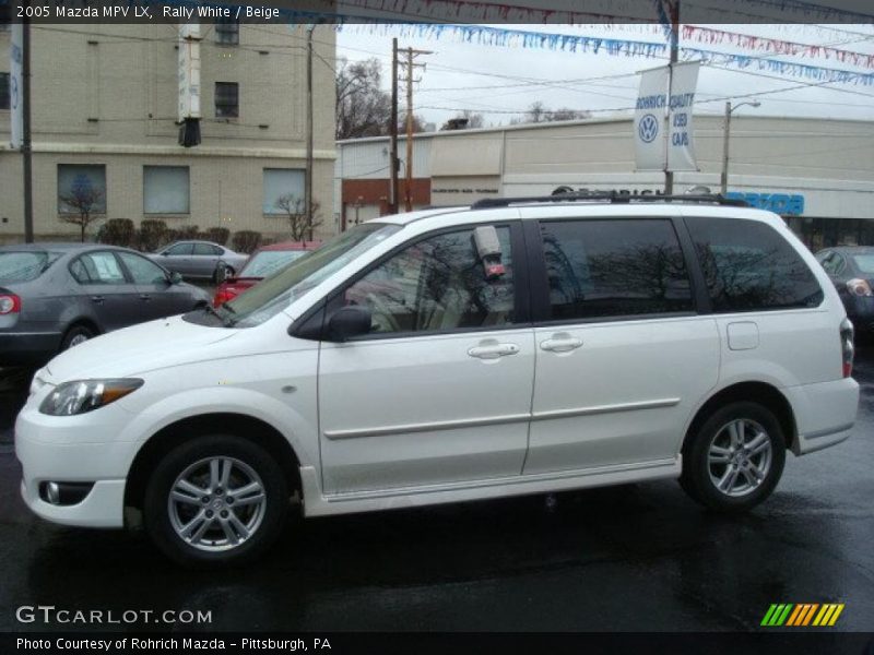 Rally White / Beige 2005 Mazda MPV LX
