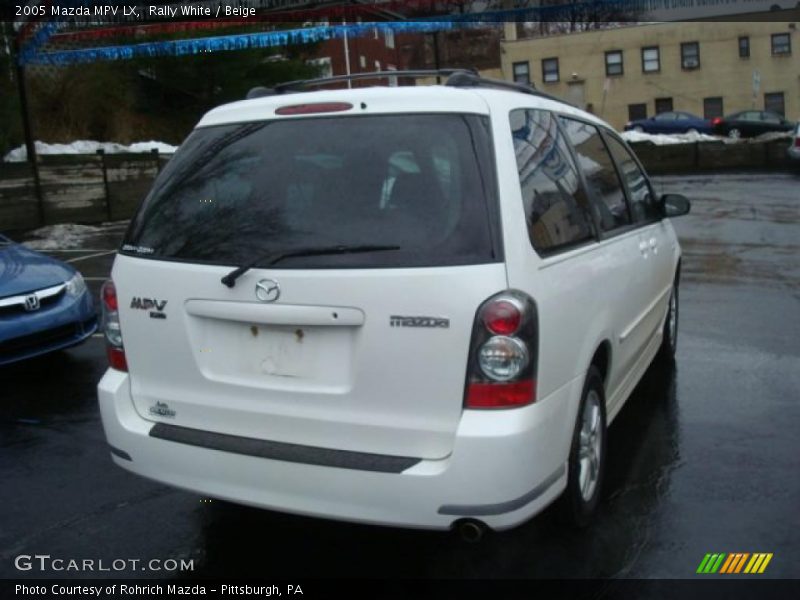 Rally White / Beige 2005 Mazda MPV LX