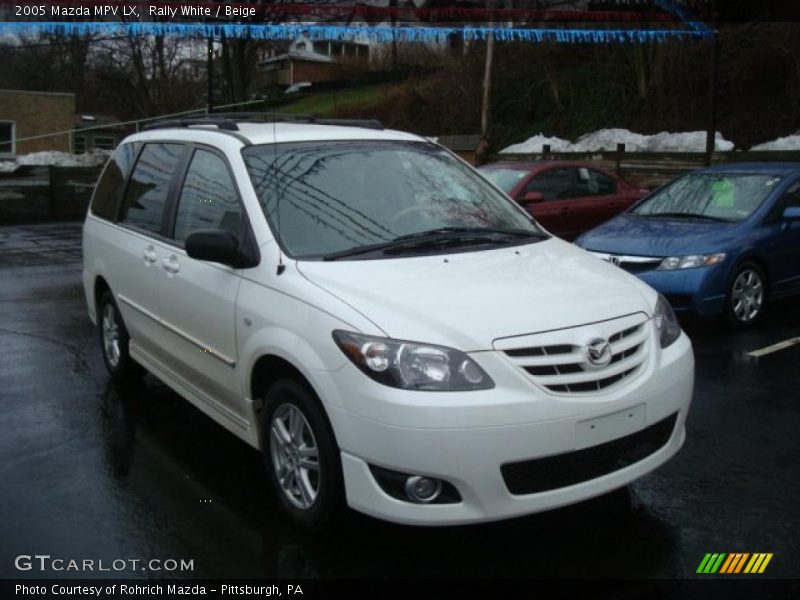 Rally White / Beige 2005 Mazda MPV LX