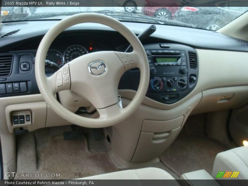 Rally White / Beige 2005 Mazda MPV LX