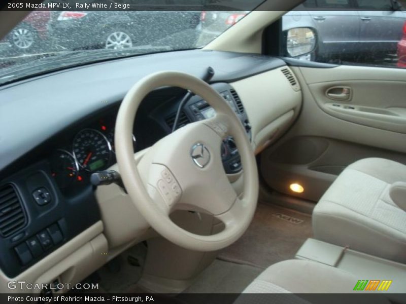 Rally White / Beige 2005 Mazda MPV LX