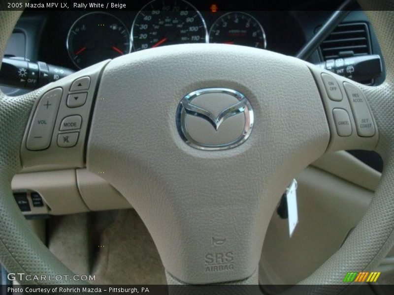 Rally White / Beige 2005 Mazda MPV LX