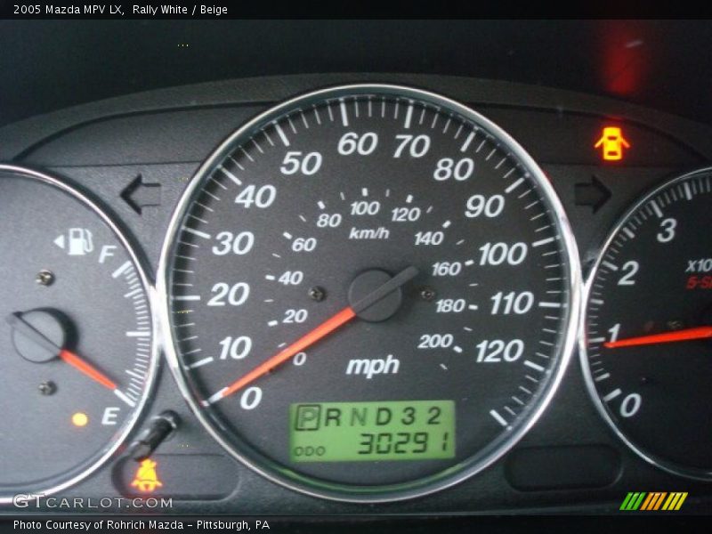 Rally White / Beige 2005 Mazda MPV LX