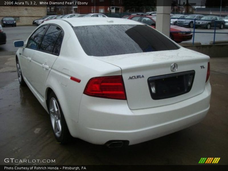 White Diamond Pearl / Ebony 2006 Acura TL 3.2
