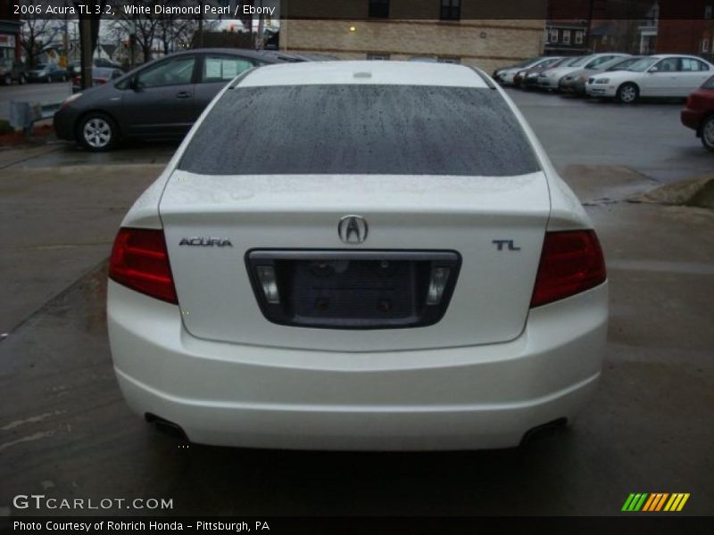White Diamond Pearl / Ebony 2006 Acura TL 3.2