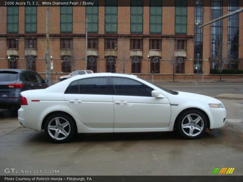 White Diamond Pearl / Ebony 2006 Acura TL 3.2