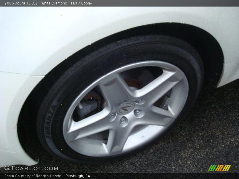 White Diamond Pearl / Ebony 2006 Acura TL 3.2
