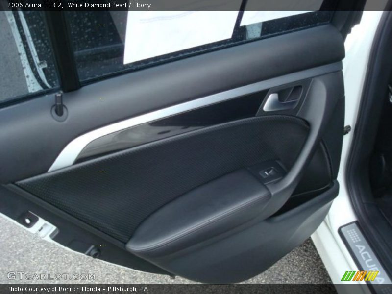 White Diamond Pearl / Ebony 2006 Acura TL 3.2