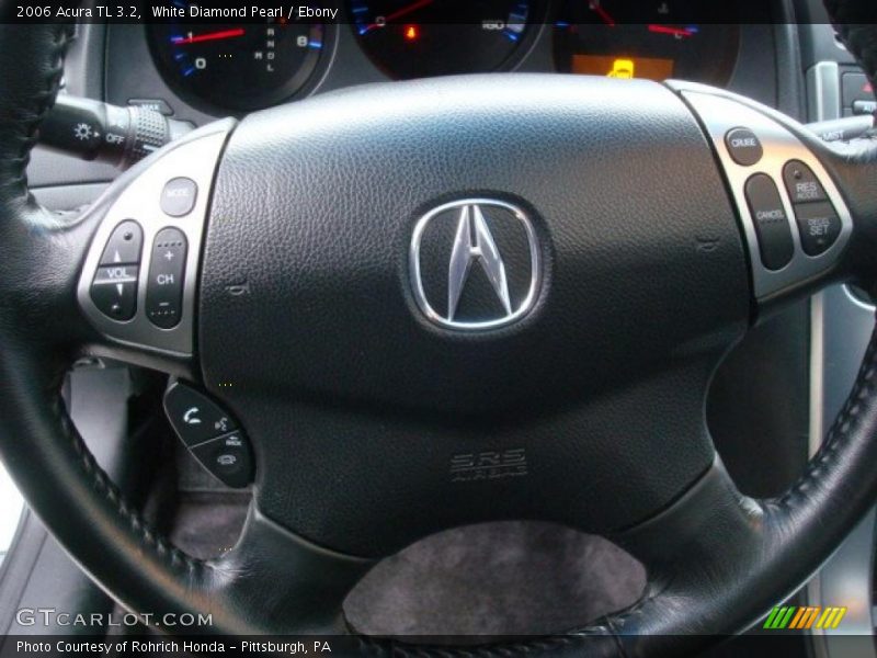 White Diamond Pearl / Ebony 2006 Acura TL 3.2