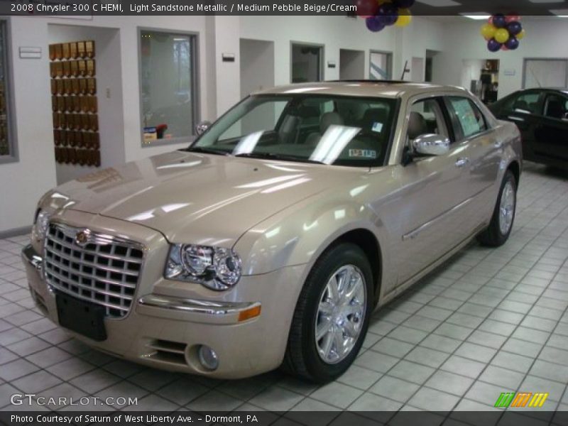 Light Sandstone Metallic / Medium Pebble Beige/Cream 2008 Chrysler 300 C HEMI