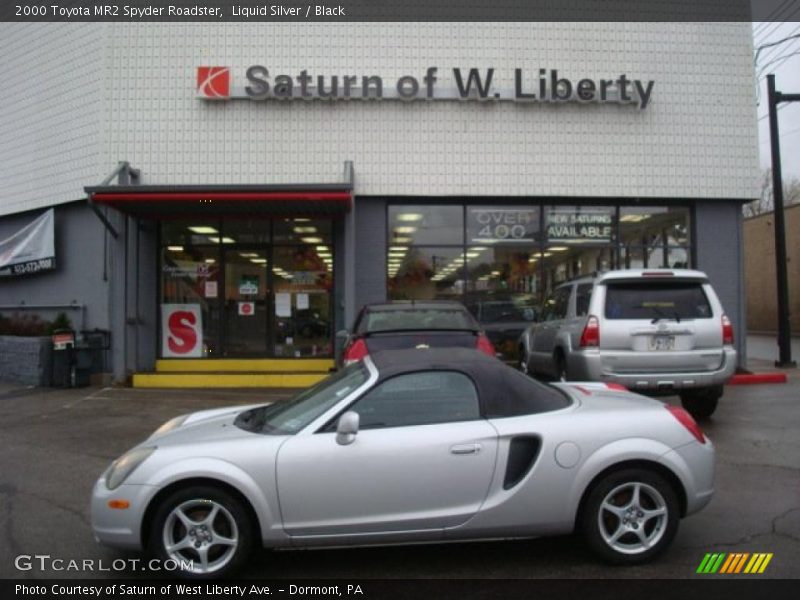 Liquid Silver / Black 2000 Toyota MR2 Spyder Roadster