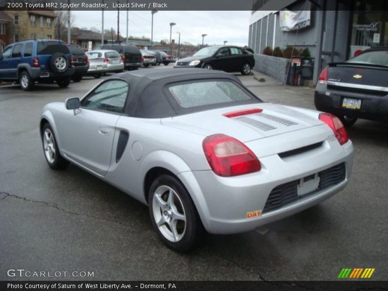 Liquid Silver / Black 2000 Toyota MR2 Spyder Roadster