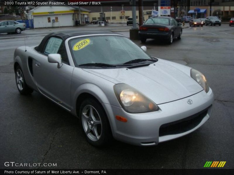 Liquid Silver / Black 2000 Toyota MR2 Spyder Roadster