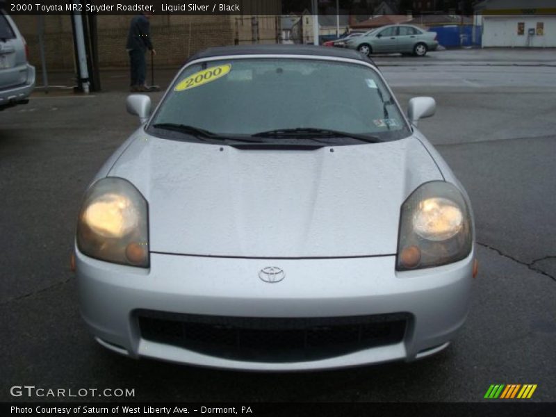 Liquid Silver / Black 2000 Toyota MR2 Spyder Roadster