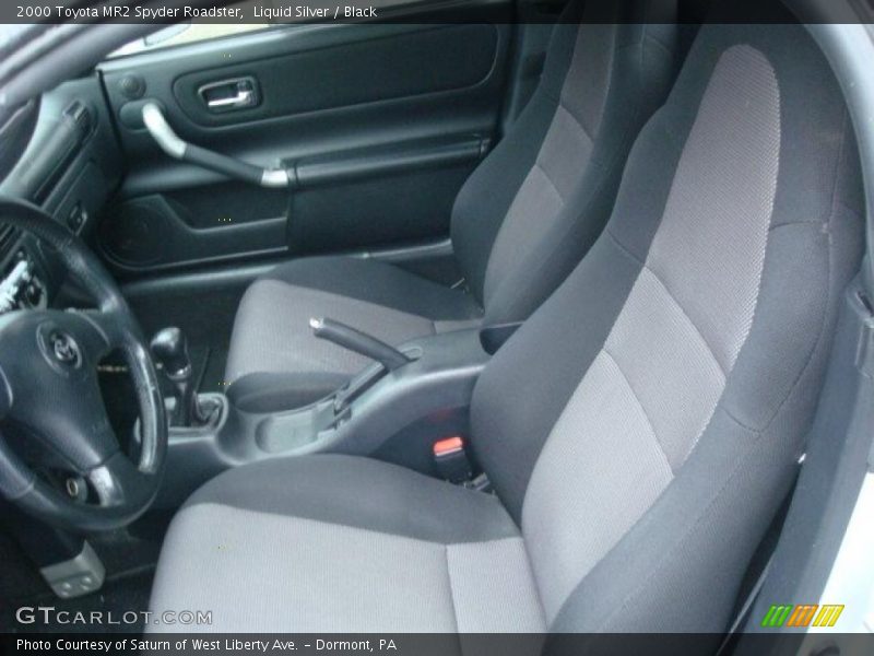 Liquid Silver / Black 2000 Toyota MR2 Spyder Roadster