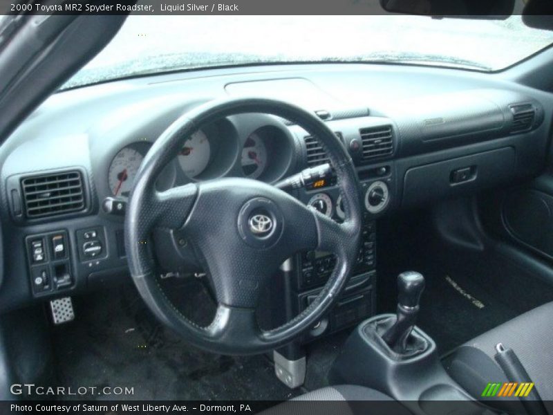 Liquid Silver / Black 2000 Toyota MR2 Spyder Roadster