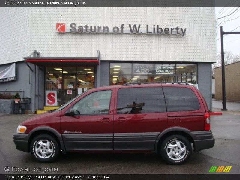 Redfire Metallic / Gray 2003 Pontiac Montana