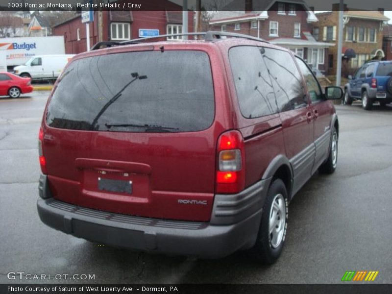 Redfire Metallic / Gray 2003 Pontiac Montana