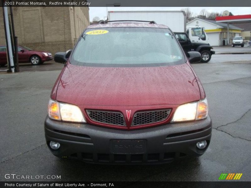 Redfire Metallic / Gray 2003 Pontiac Montana