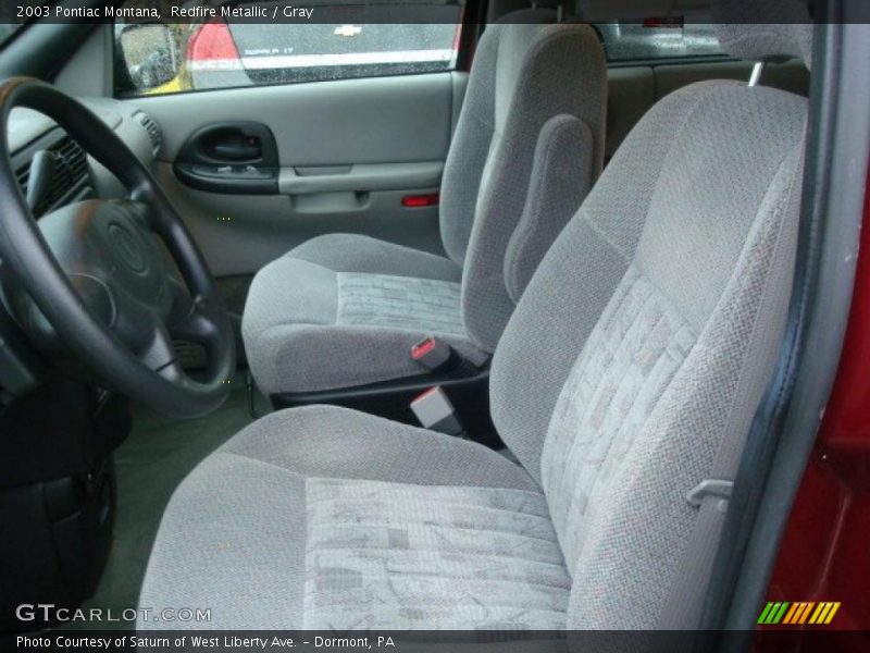 Redfire Metallic / Gray 2003 Pontiac Montana