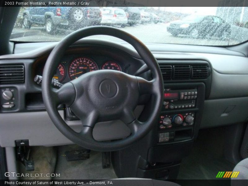 Redfire Metallic / Gray 2003 Pontiac Montana