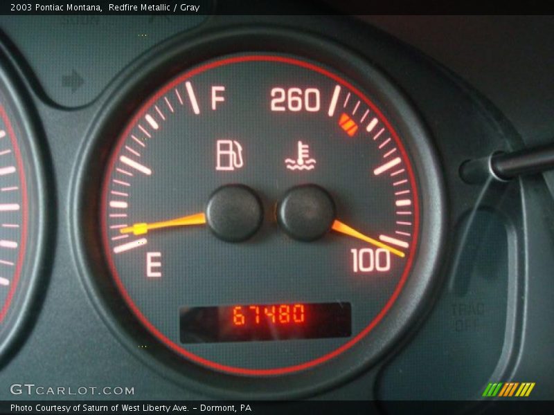 Redfire Metallic / Gray 2003 Pontiac Montana