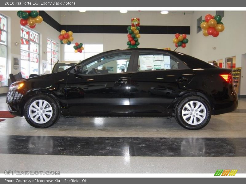 Ebony Black / Stone 2010 Kia Forte LX
