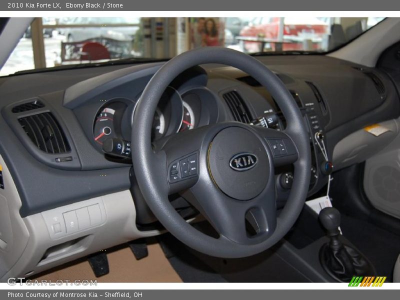 Ebony Black / Stone 2010 Kia Forte LX