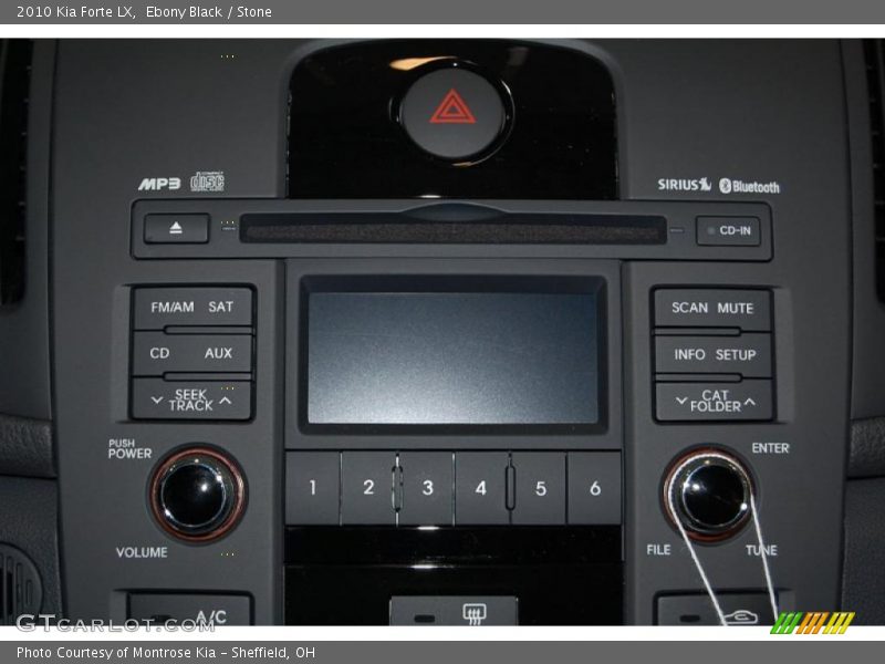 Ebony Black / Stone 2010 Kia Forte LX