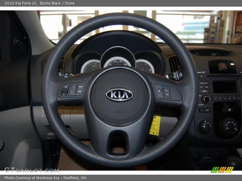 Ebony Black / Stone 2010 Kia Forte LX