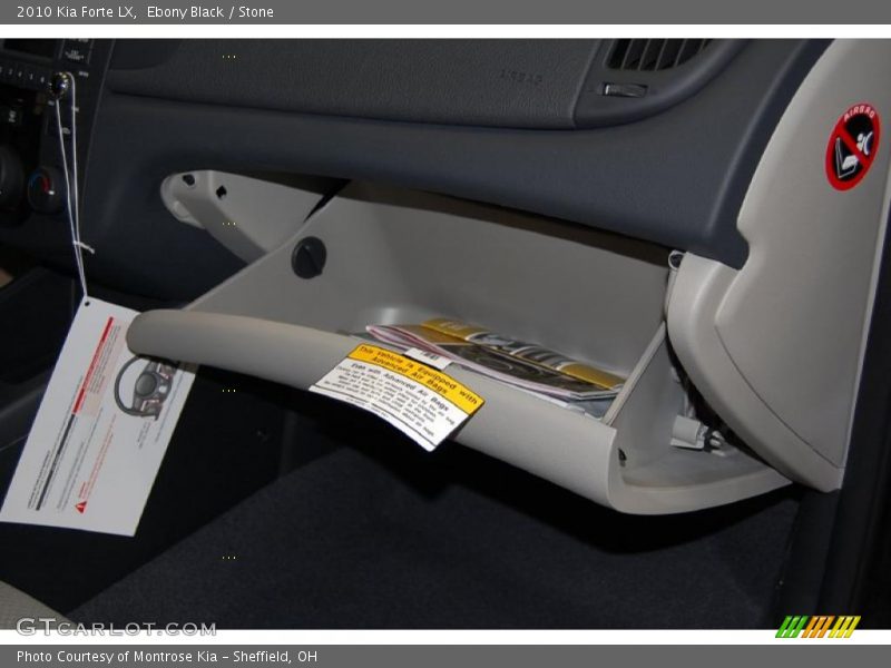 Ebony Black / Stone 2010 Kia Forte LX